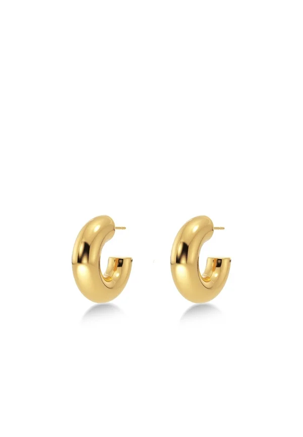 CHUNKY CREOLES HOOPS SMALL - Ohrringe - gold-coloured