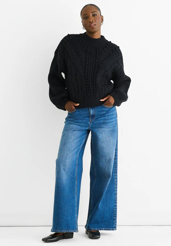 CHUNKY  - Strickpullover - schwarz