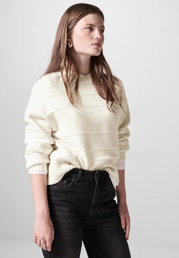 CHUNKY - Strickpullover - weiß