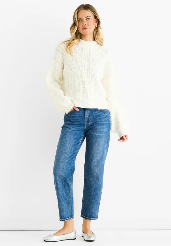 CHUNKY  - Strickpullover - weiß