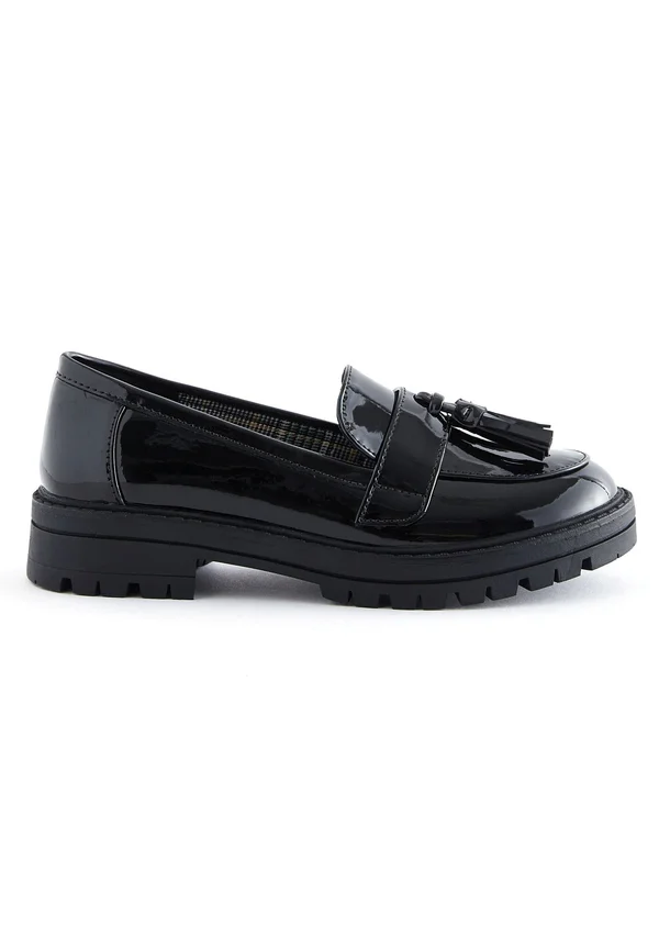 CHUNKY TASSEL LOAFER - Slipper - black patent
