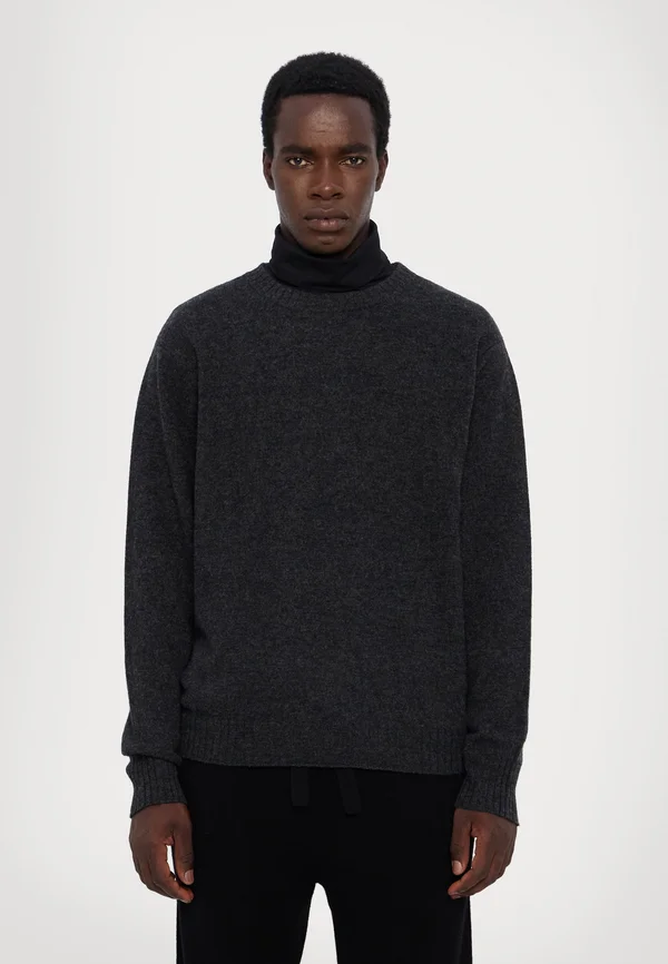 CHUNKY TRIM CREW - Strickpullover - city grey