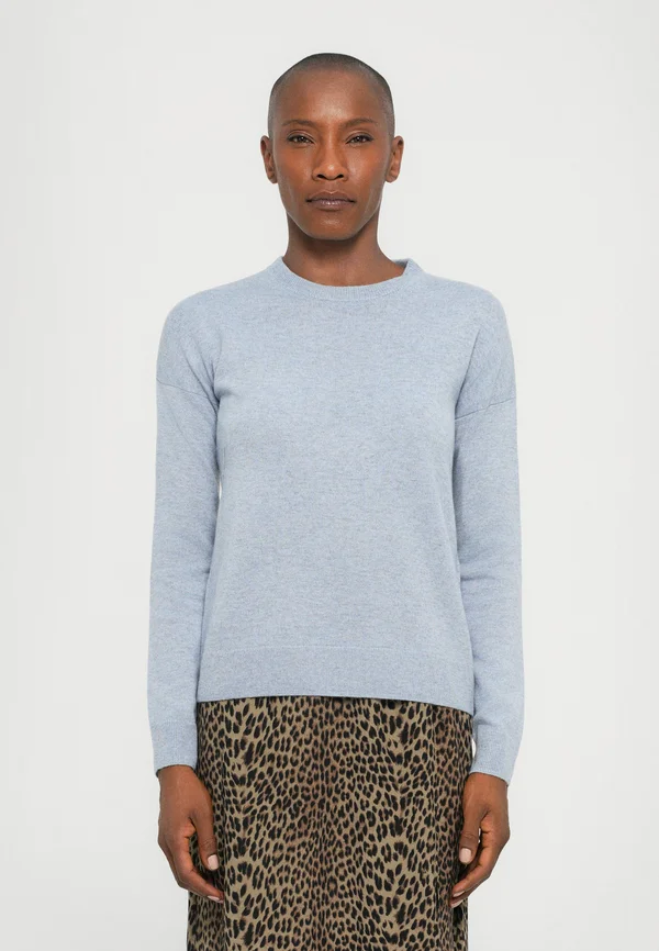 CICI PATCH HEART - Strickpullover - cloud