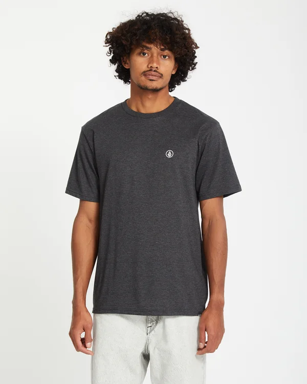 CIRCLE BLANKS HTH SST - T-Shirt basic - heather black