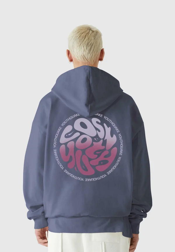 CIRCLE - Kapuzenpullover - vintageblue