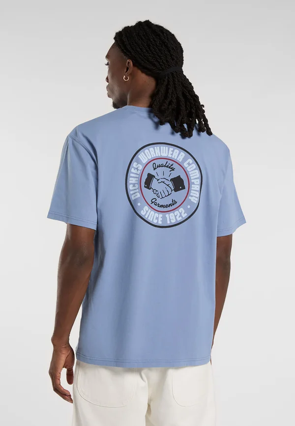 CIRCLE LOGO SS TEE - T-Shirt print - country blue