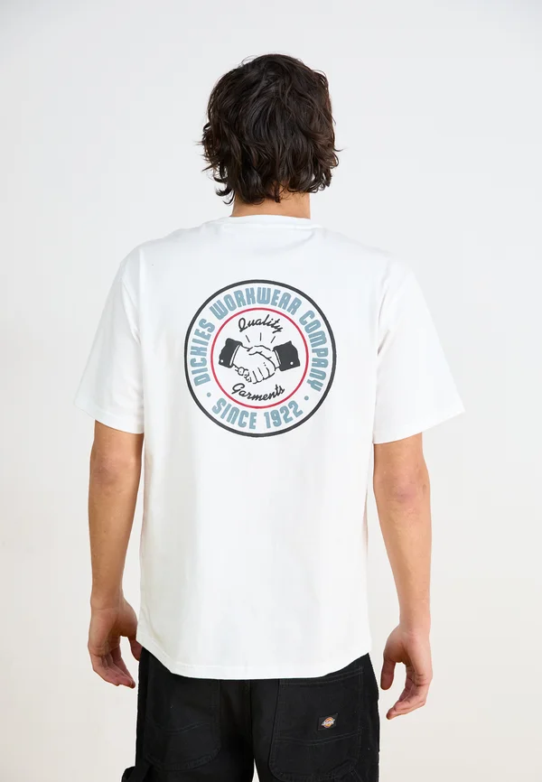 CIRCLE LOGO TEE - T-Shirt print - white