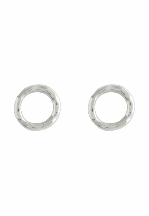 CIRCLE STUD - Ohrringe - silver coloured