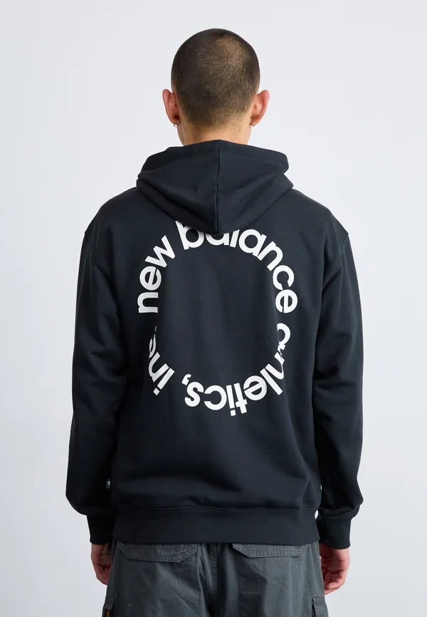 CIRCULAR LOGO HOODIE - Kapuzenpullover - black