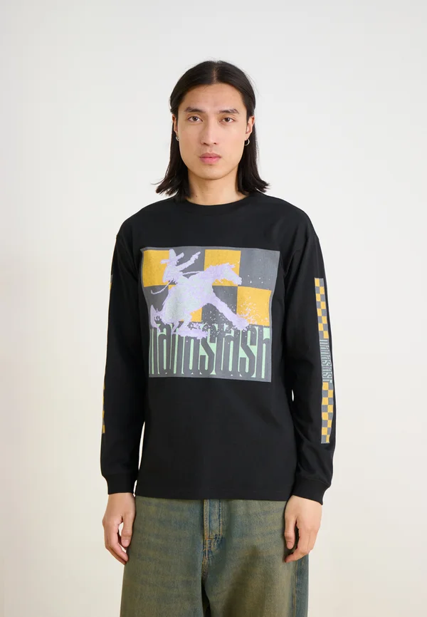 CITEE TEE RIDER - Langarmshirt - black