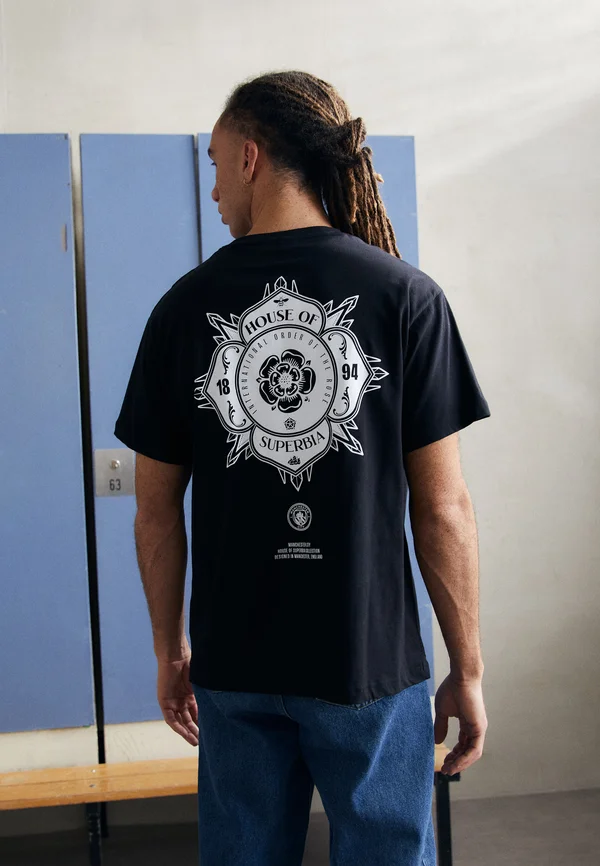 CITY ROSE TEE - T-Shirt print - black