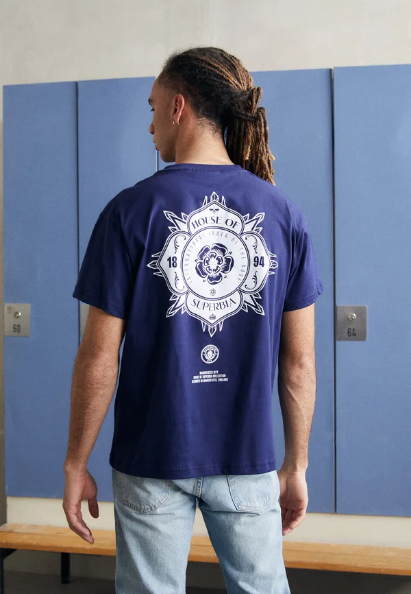 CITY ROSE TEE - Vereinsmannschaften - navy blue
