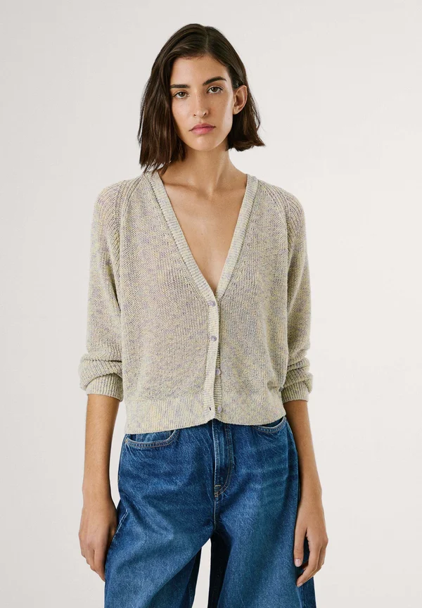 CLAIRE - Strickjacke - mousse white