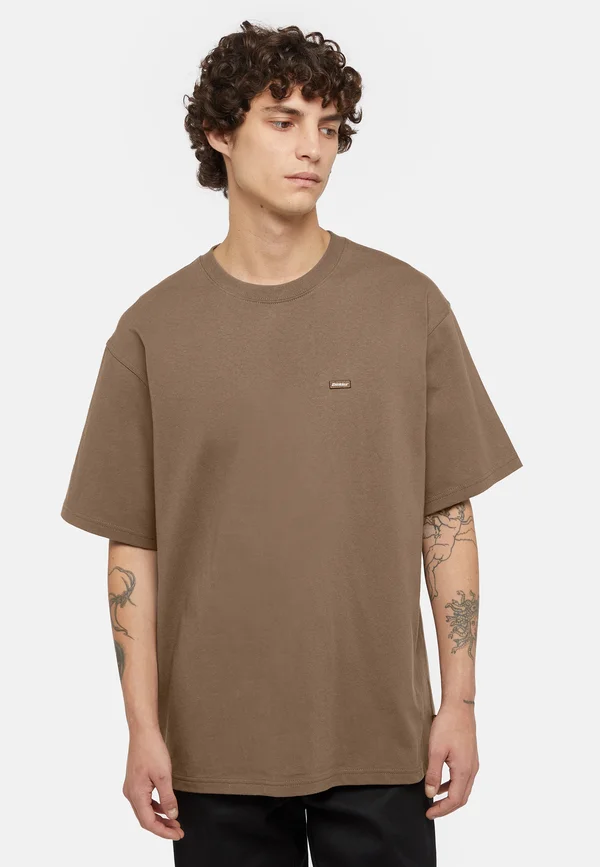 CLANCY HEAVYWEIGHT TEE SS - T-Shirt basic - mushroom