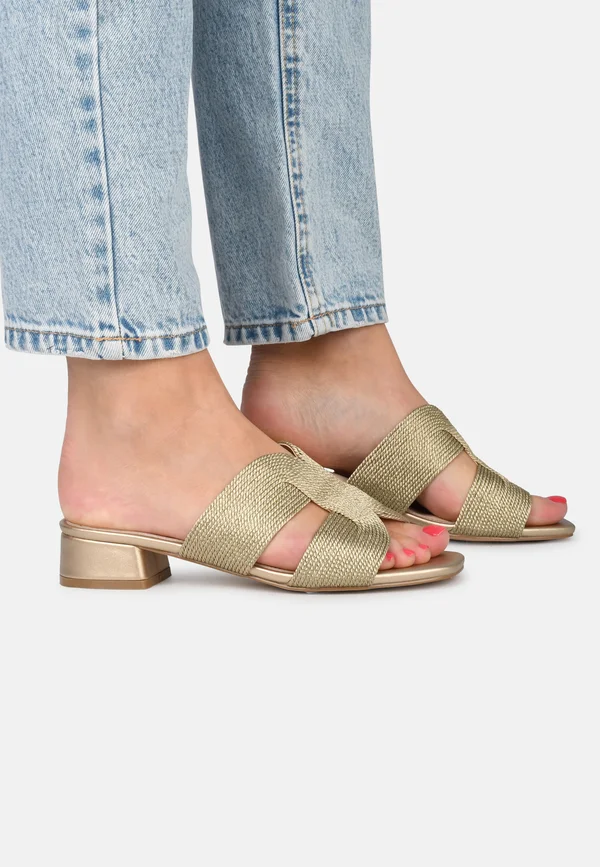 CLARA DAMES  - Pantolette flach - gold