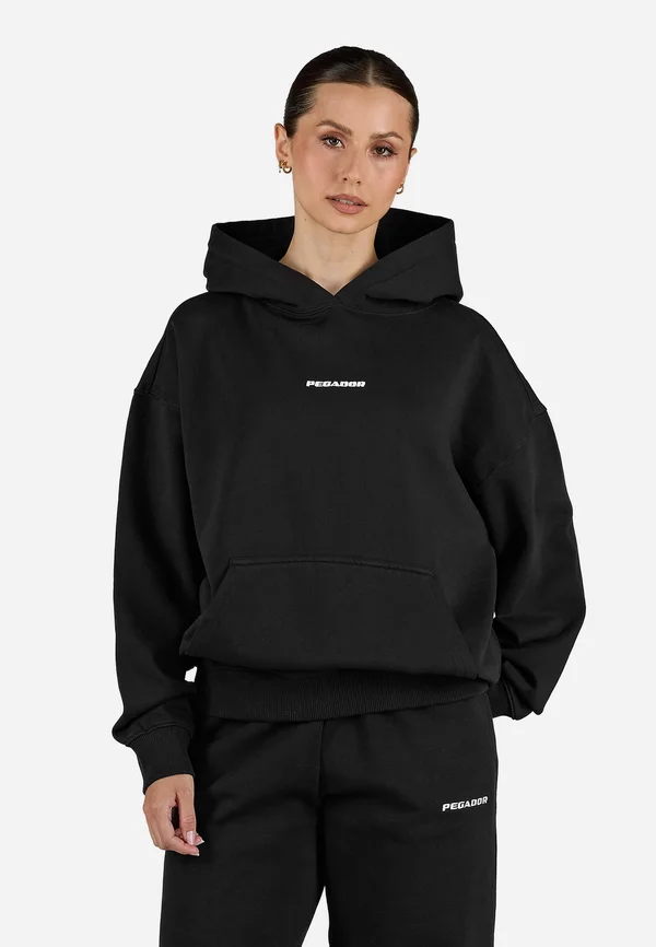 CLARITA LOGO  - Kapuzenpullover - washed black