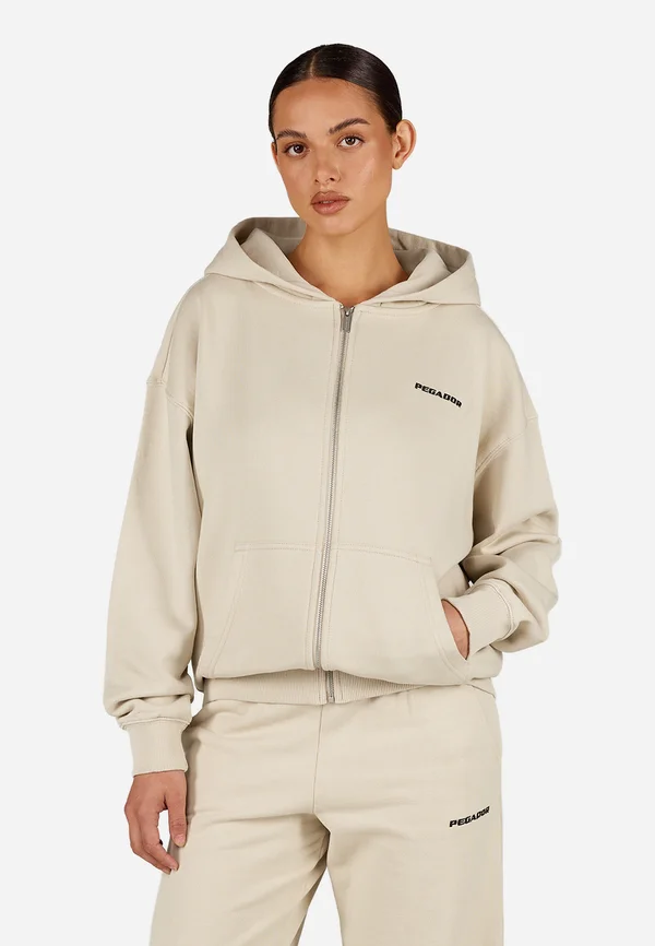 CLARITA OVERSIZED - Sweatjacke - beige