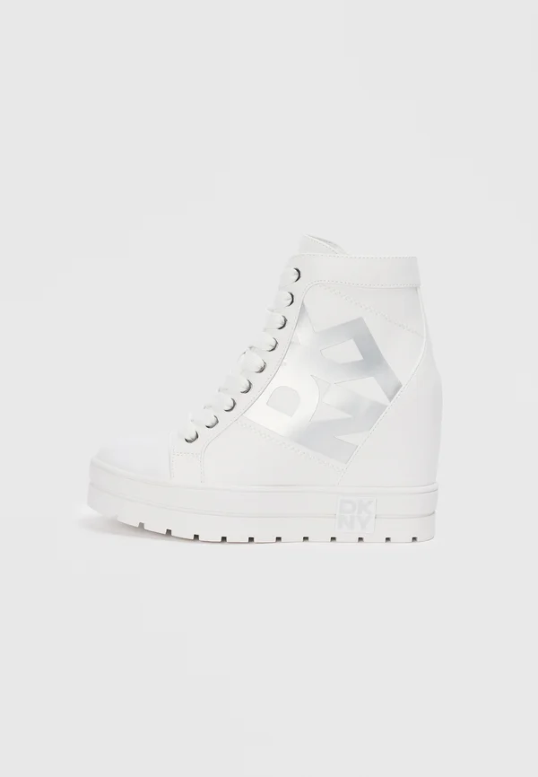 CLARY - Sneaker high - white/silver-coloured