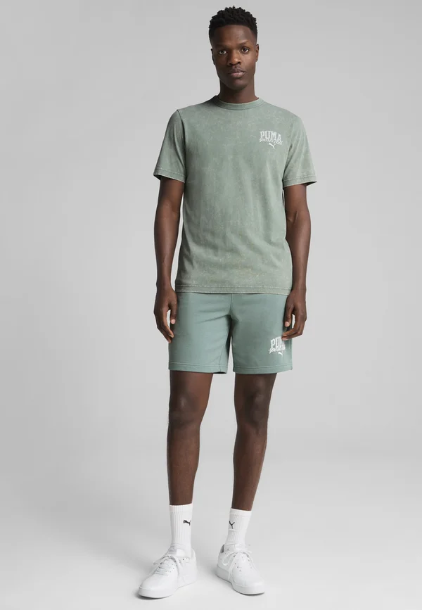 CLASS WASHED - T-Shirt print - green moon
