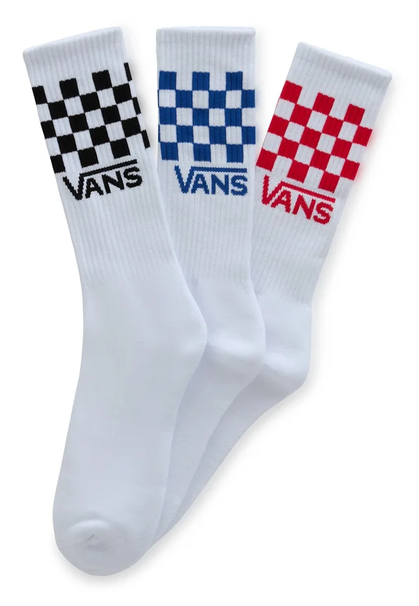 CLASSIC CHECK CREW 3 PACK - Socken - white