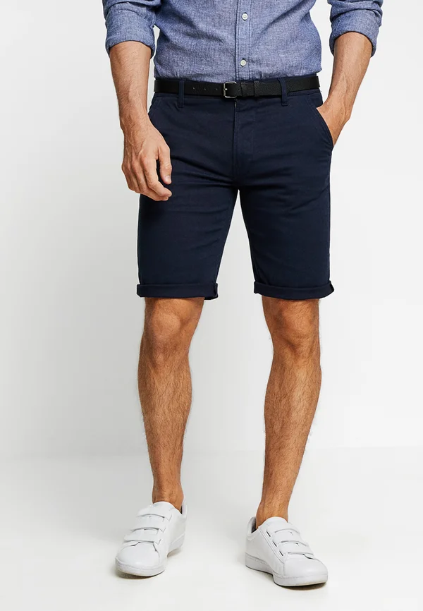 CLASSIC CHINO BELT - Shorts - navy