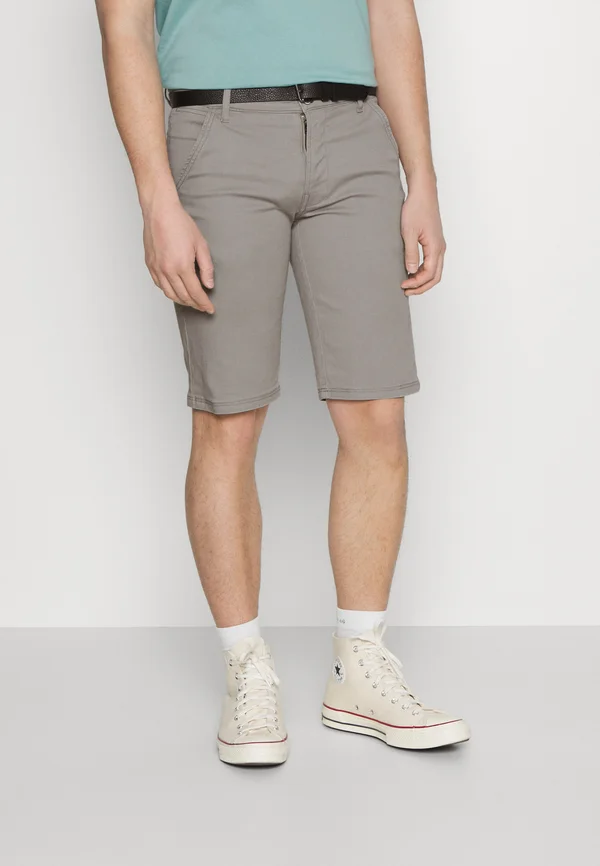 CLASSIC CHINO BELT - Shorts - silver grey
