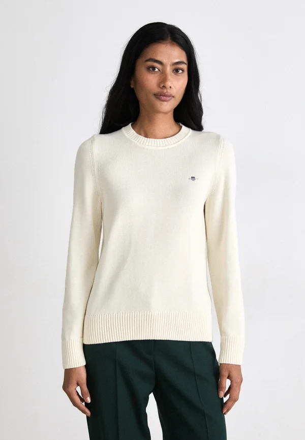 CLASSIC CNECK - Strickpullover - creme