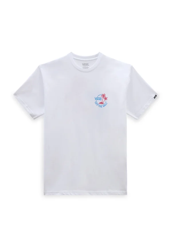 CLASSIC MINI DUAL PALM II SS - T-Shirt print - white malibu blue