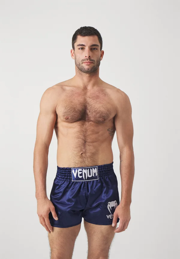 CLASSIC MUAY THAI SHORTS - Kurze Sporthose - navy blue/white