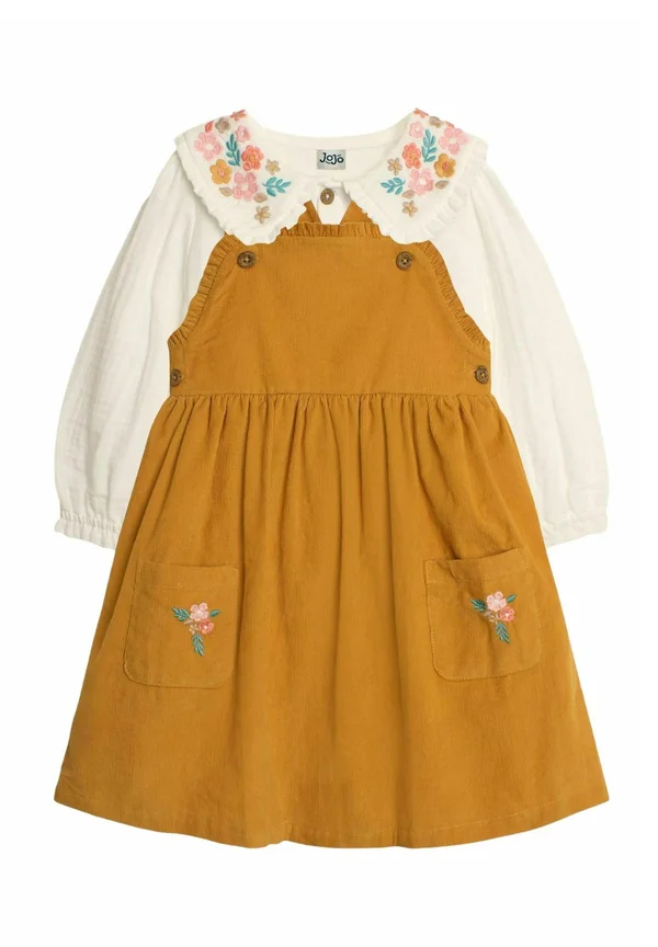 CLASSIC PINAFORE SET- REGULAR FIT - A-Linien-Rock - mustard