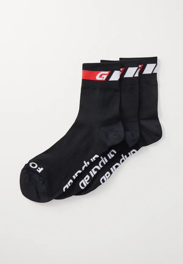 CLASSIC REGULAR CUT SUMMER SOCKS 3 PACK UNISEX - Sportsocken - black
