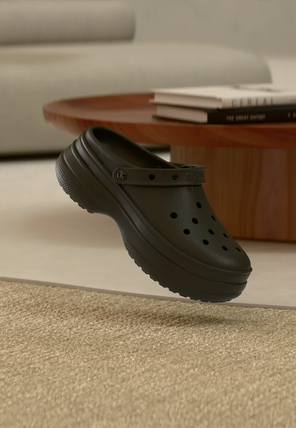 CLASSIC STACKED UNISEX - Clogs - black