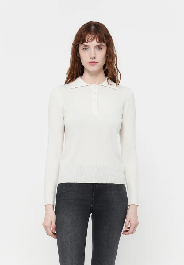 CLASSIC SWEATER - Strickpullover - vintage white