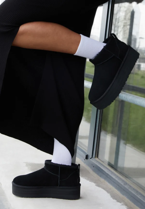 CLASSIC ULTRA MINI PLATFORM - Ankle Boot - nero