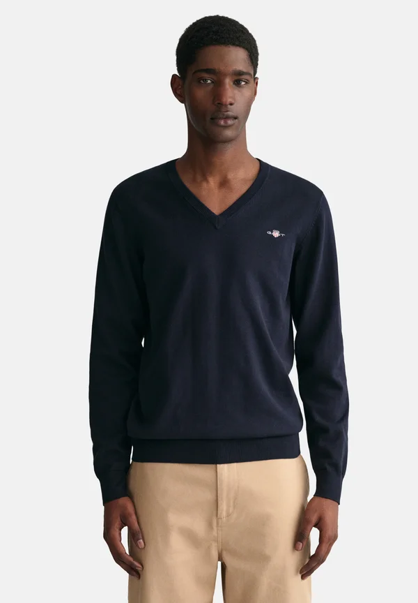 CLASSIC V NECK - Strickpullover - evening blue