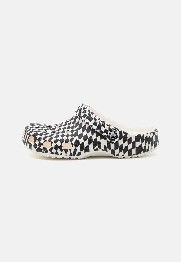 CLASSIC WARPED CHECKER UNISEX - Pantolette flach - white/black