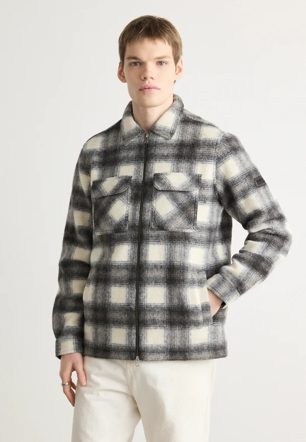 CLAYTON OVERSHIRT - Übergangsjacke - concrete