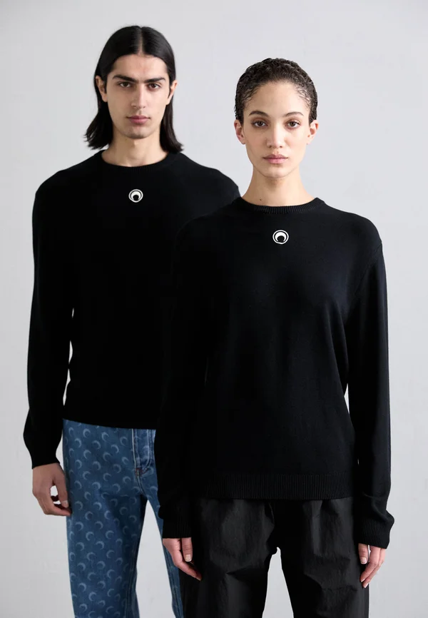 CLEAN CREWNECK UNISEX - Strickpullover - black