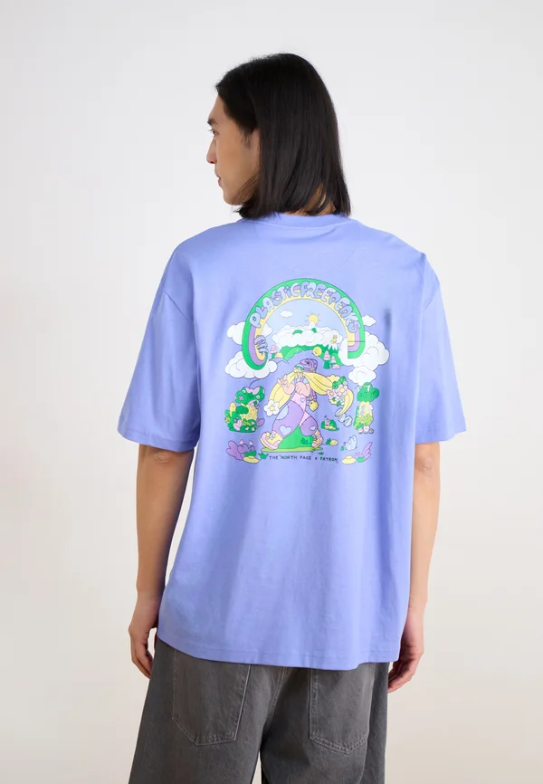 CLEAN TRAILS OVERSIZED TEE - T-Shirt print - virtual blue
