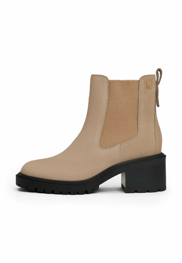 CLEAT BLOCK HEEL CHELSEA - Ankle Boot - coastal taupe