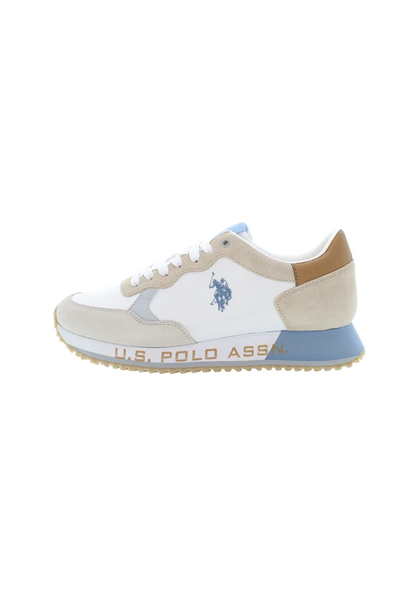 CLEEF - Sneaker low - white beige light blue grey