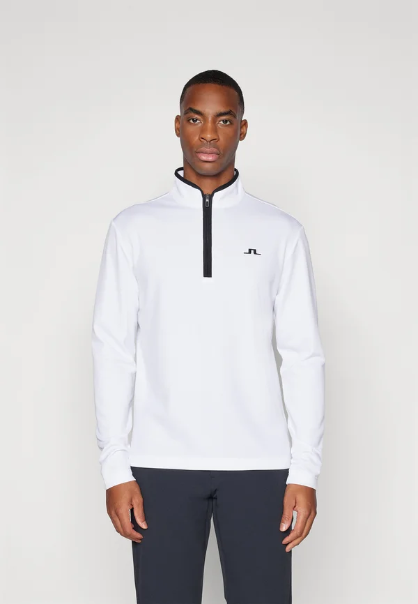 CLIDE QUARTER ZIP MID LAYER - Langarmshirt - white