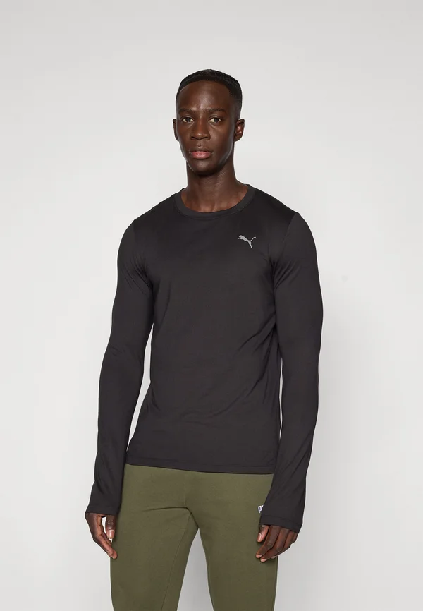 CLOUDSPUN LS TEE - Langarmshirt - black