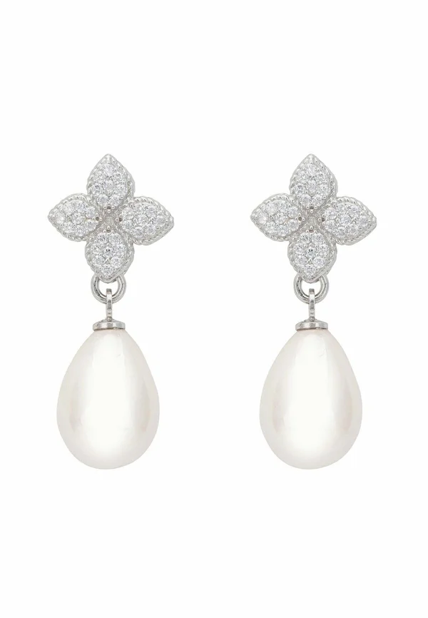 CLOVER FLOWER - Ohrringe - white