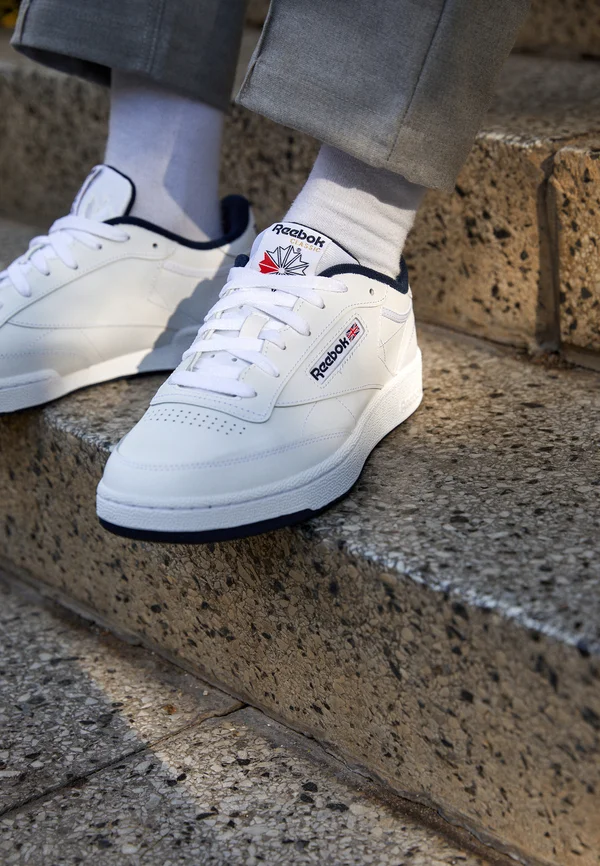 CLUB C 85 UNISEX - Sneaker low - white/navy
