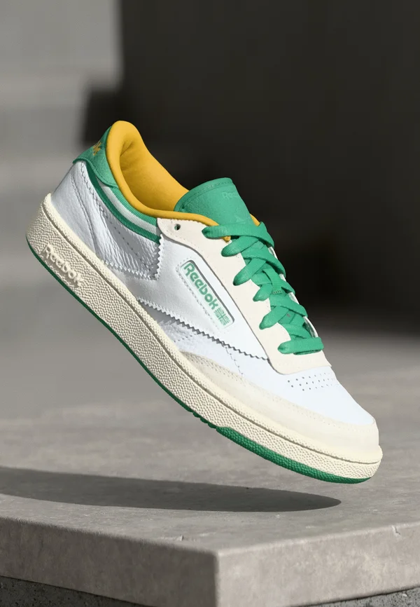 CLUB C 85 UNISEX - Sneaker low - white/upgrade green/chalk