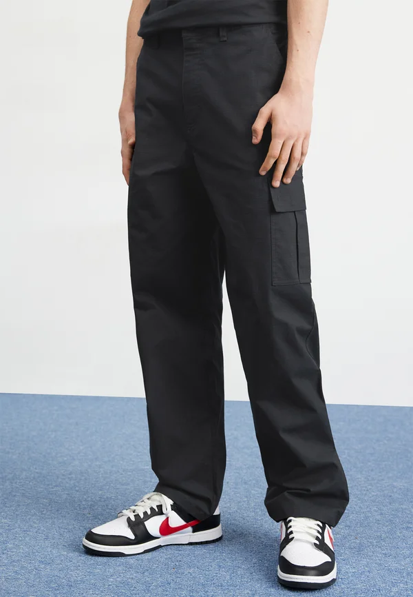 CLUB - Cargohose - black/black
