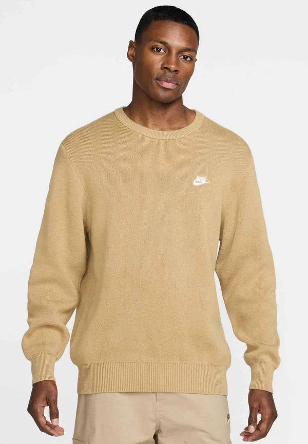 CLUB CREW - Strickpullover - parachute beige white