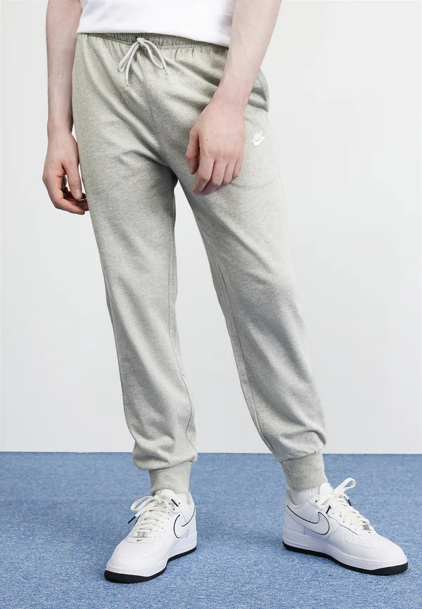 CLUB JOGGER - Jogginghose - grey heather/(white)