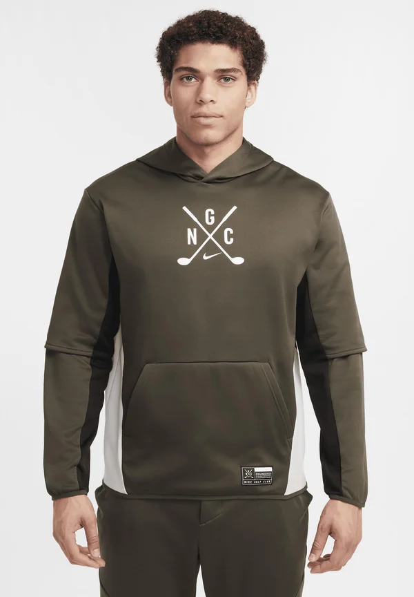 CLUB - Kapuzenpullover - cargo khaki light bone black white